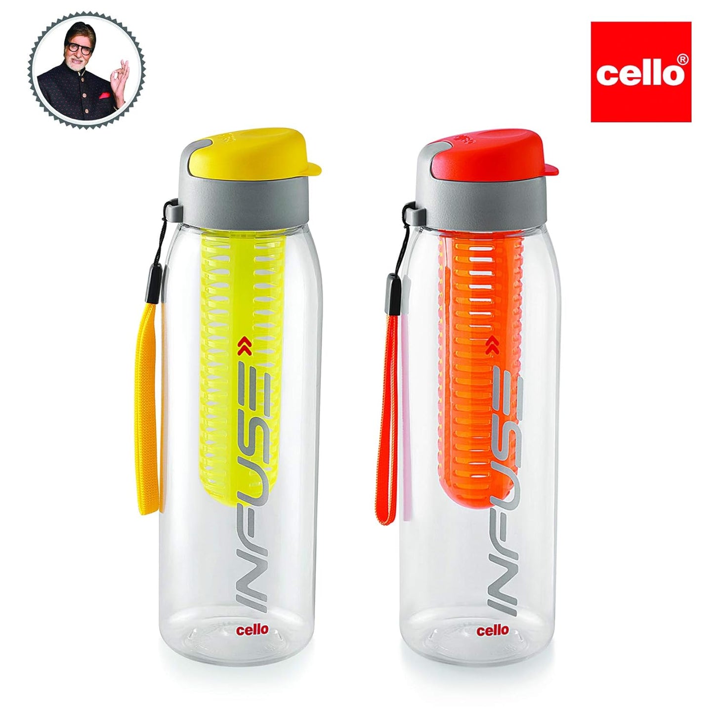 Refresh Naturally, Hydrate Better — Fruit Infuser Water Bottle Set (800 ml × 2)