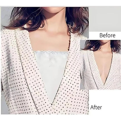 Nexus Drop™ Invisible Deep Neck Cover for Women – Set of 3 (White, Black & Nude)