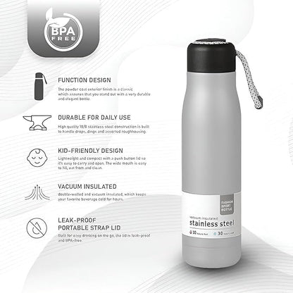 Hydrate Boldly, Live Actively — 950 ml Certified Stainless Steel Sports Water Bottle