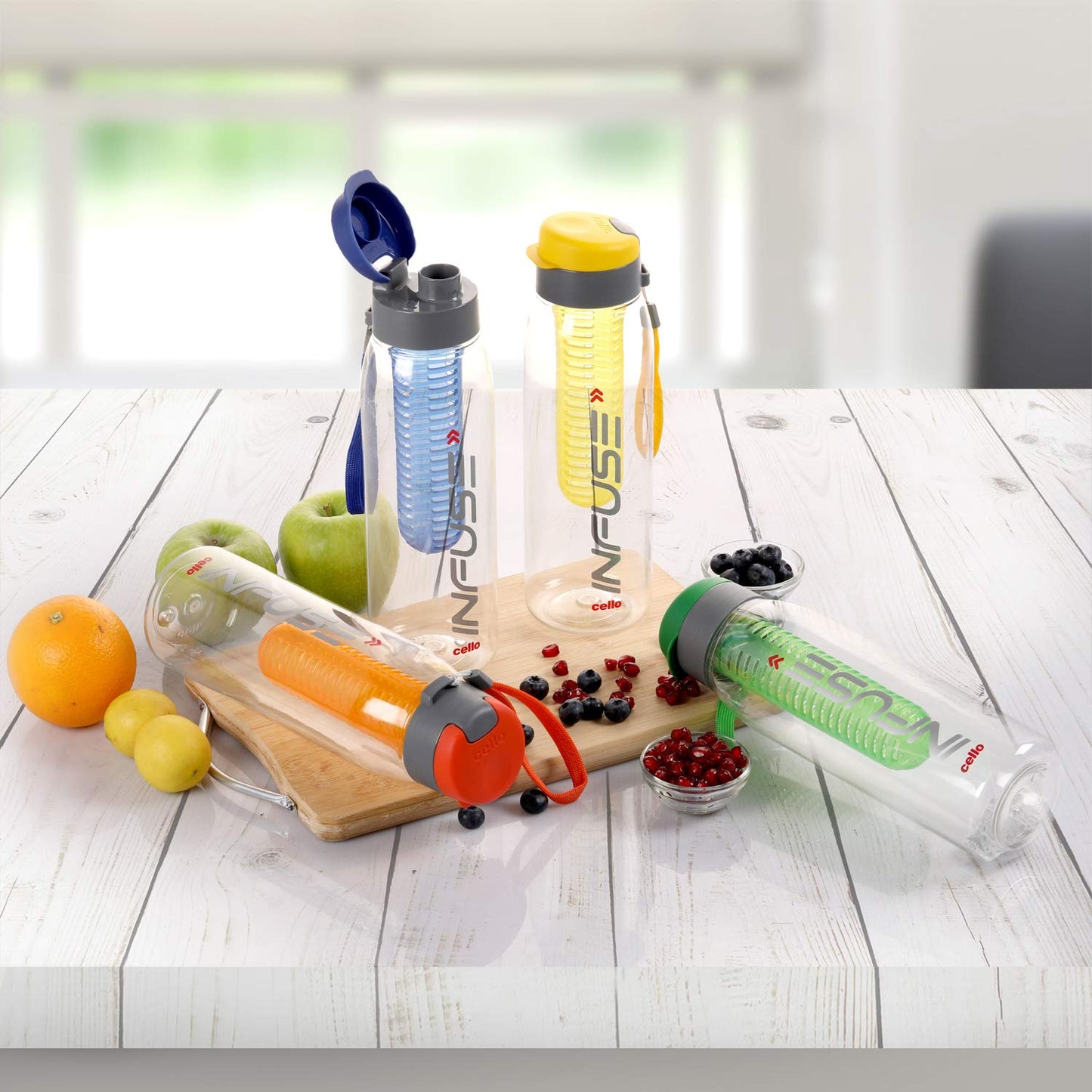 Refresh Naturally, Hydrate Better — Fruit Infuser Water Bottle Set (800 ml × 2)