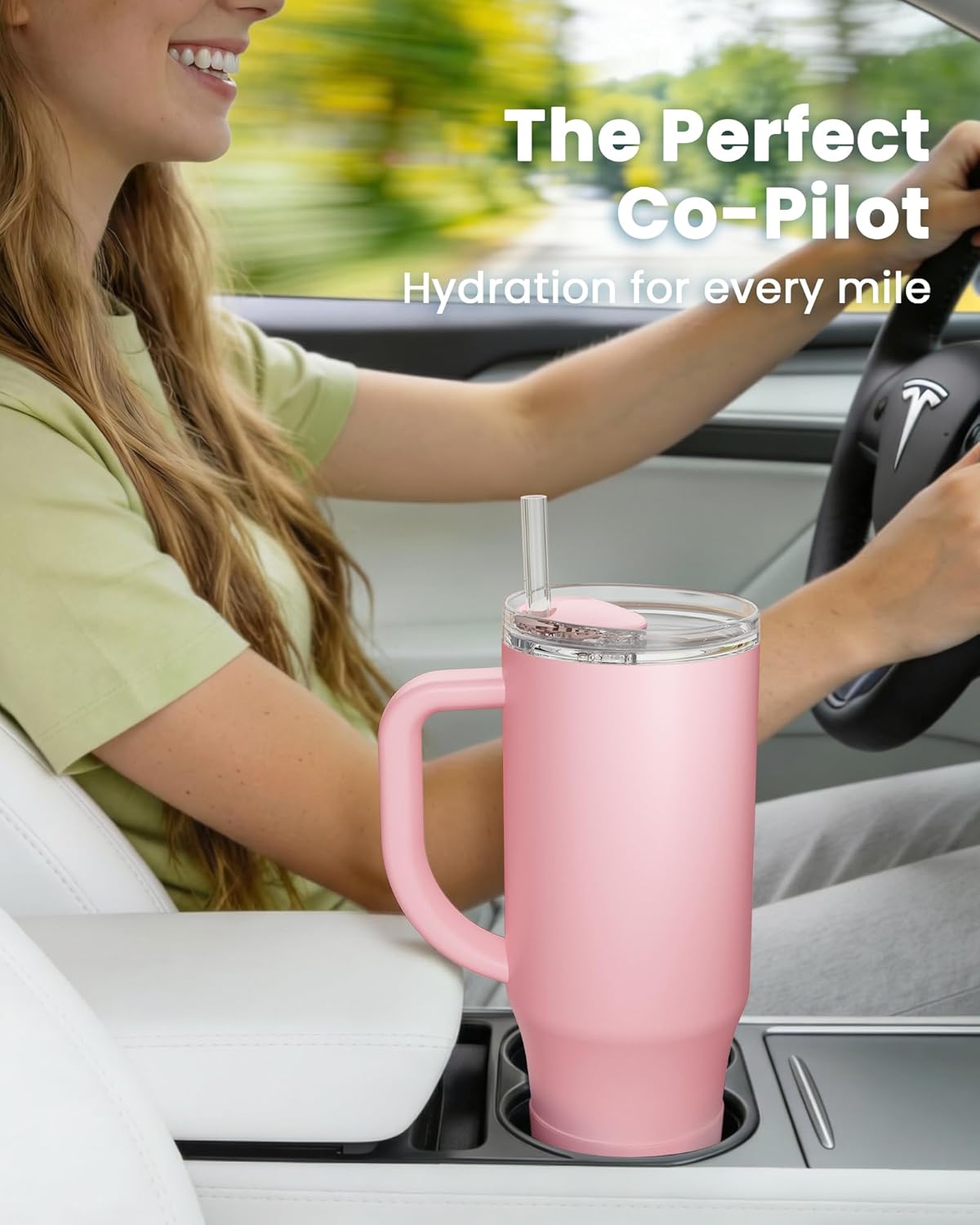 Nexus Drop™ Premium 32oz Travel Tumbler – Double-Wall Insulated, Leakproof Lid, Car Holder Fit | BPA-Free