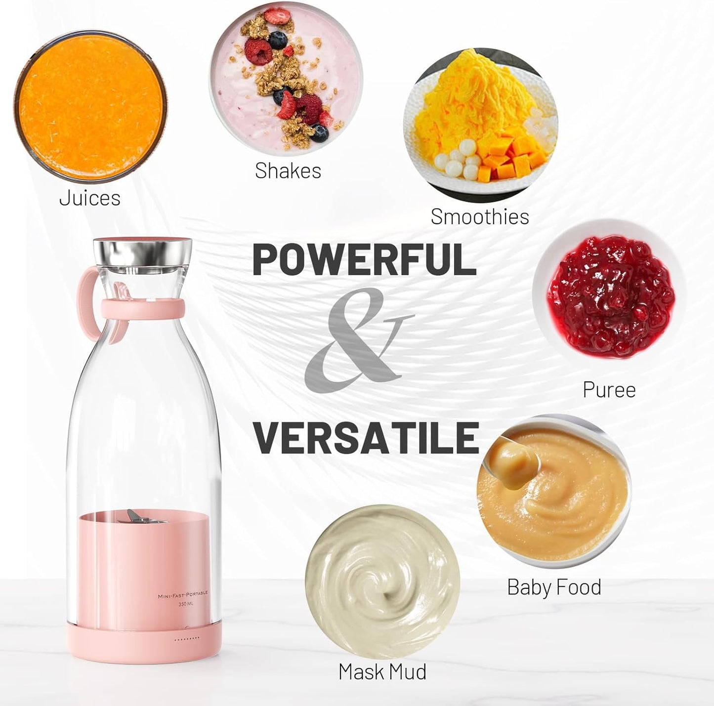 Nexus Drop™ Personal Smoothie Blender – Compact Electric Fruit Mixer Grinder