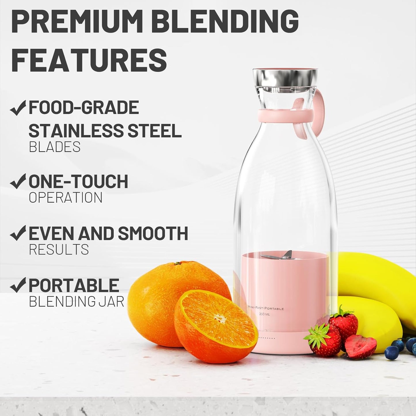 Nexus Drop™ Personal Smoothie Blender – Compact Electric Fruit Mixer Grinder