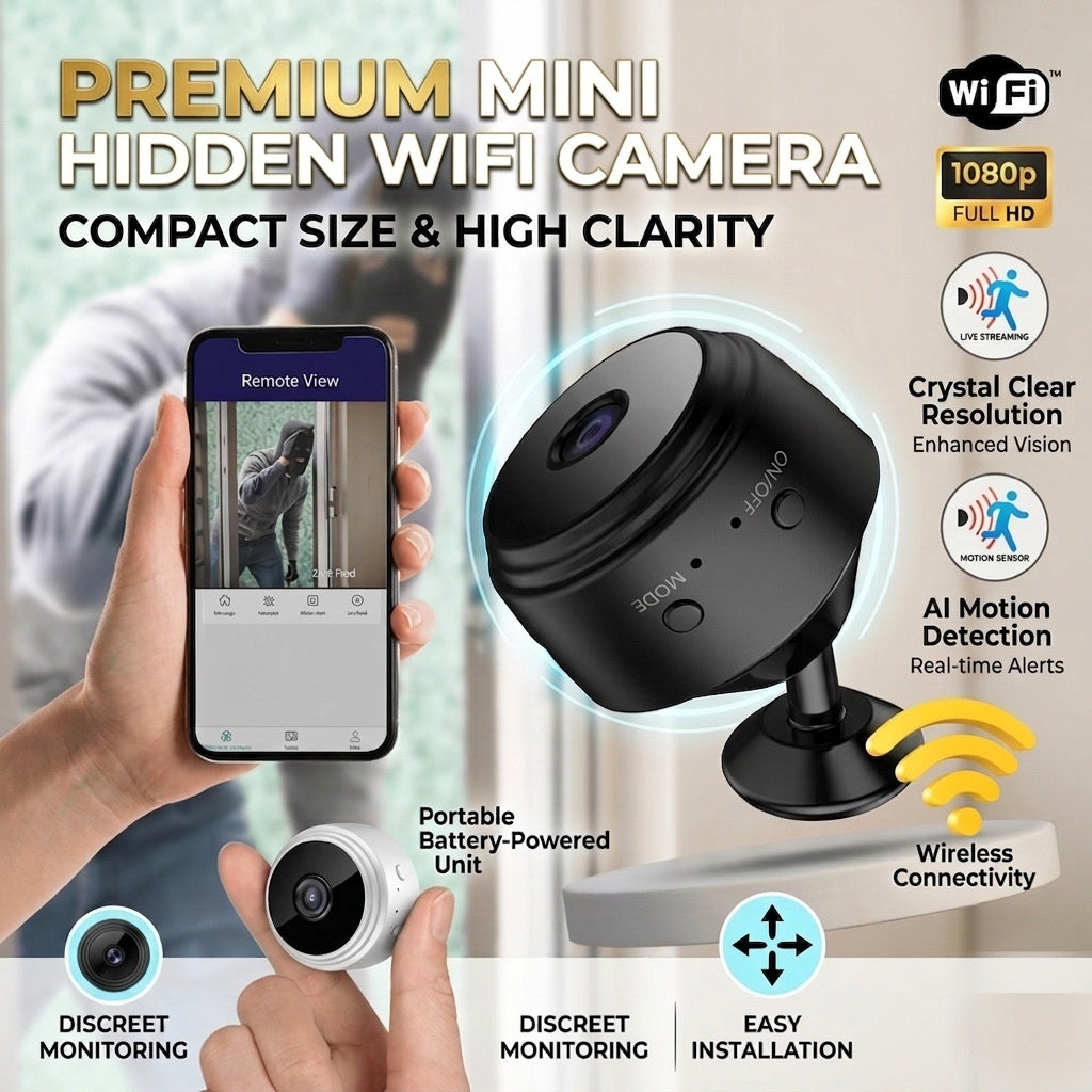 Nexus Drop™ Rechargeable HD Wi-Fi CCTV Live Camera