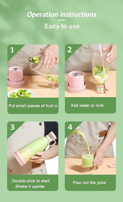 Nexus Drop™ Personal Smoothie Blender – Compact Electric Fruit Mixer Grinder-420 ML