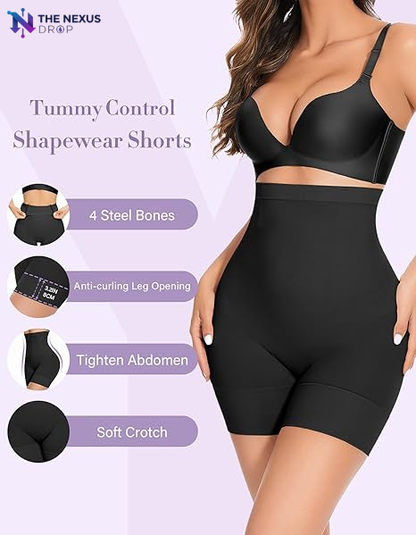 Nexus Drop™ Tummy Control Shapewear Shorts Women Thigh Slimmer High Waisted Shapewear